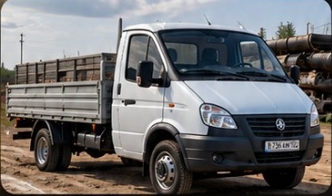 Белая ГАЗель ГАЗ 3302